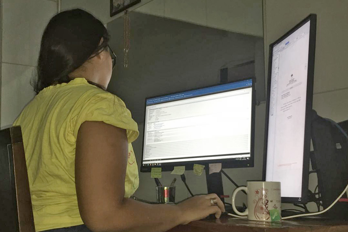 Annyelle Félix de Almeida, estagiária do departamento de Inspeção e Correição da CGJ/AL.