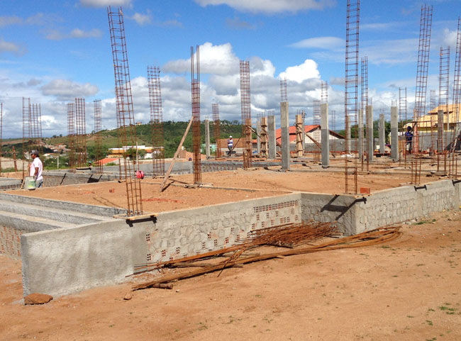 Panorâmica do novo fórum de Batalha; unidade deve ser inaugurada ainda em 2014