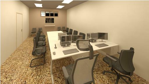 Sala de audiência.