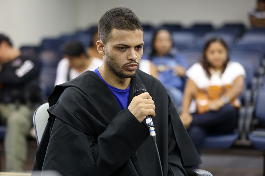 Réu Nicollas Gustavo de Lima Menezes.