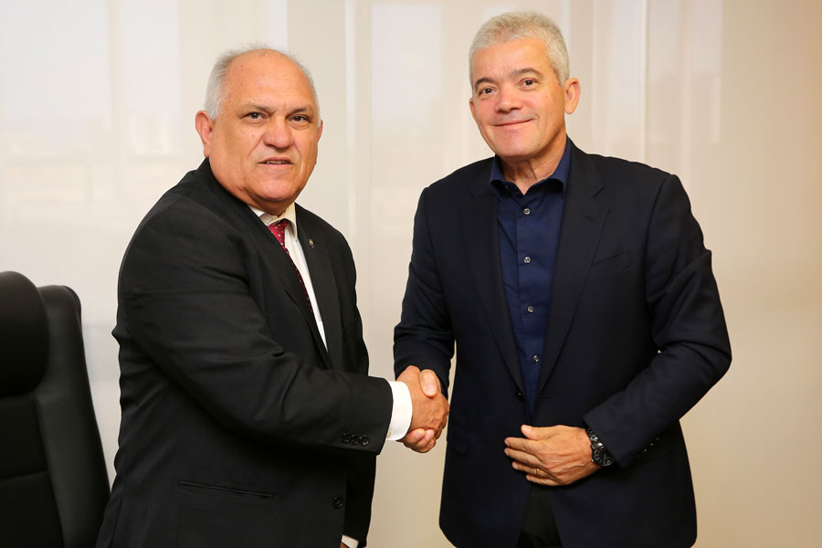 Presidente Otávio Praxedes e o psicoterapeuta Paulo Campos