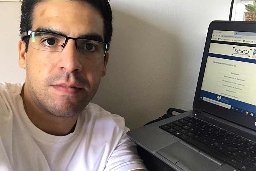 Igor Bento, servidor da Coordenação do Selo Digital