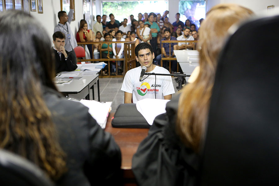 O réu, Alisson Ferreira Leite Gonçalves.