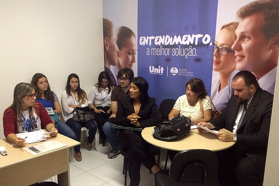 Audiências contaram com a participação de estudantes de Direito da Unit.