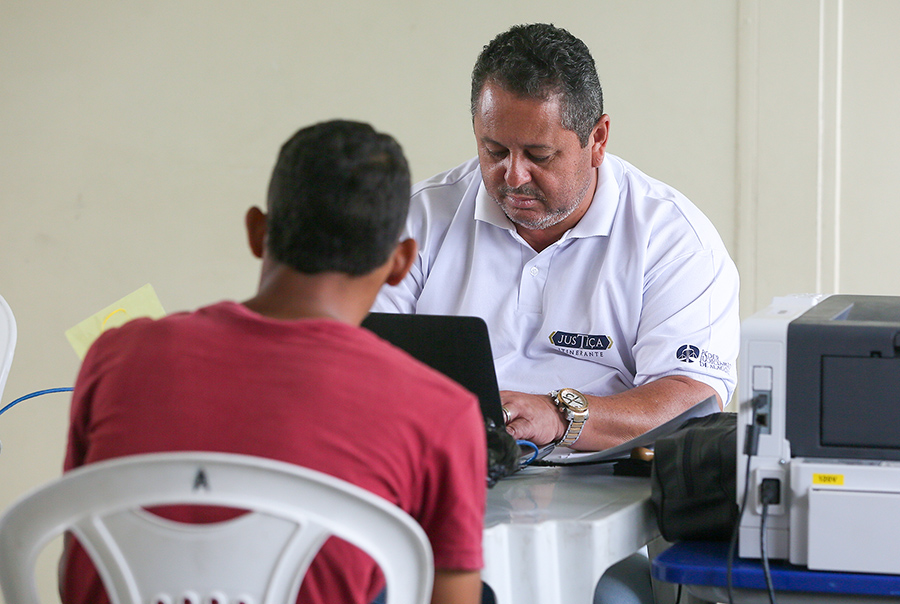 Ação da Justiça Itinerante em Rio Largo, em maio de 2022.