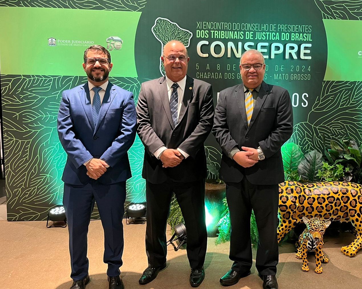 Juiz João Paulo Martins, presidente Tourinho e diretor Eloy Melo