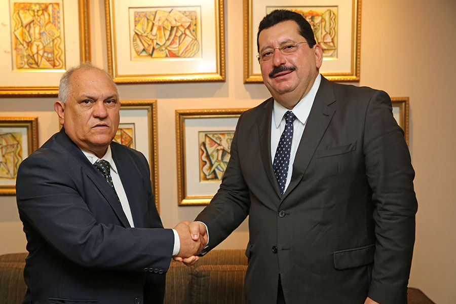 Presidente Otávio Praxedes e prefeito Gilberto Gonçalves.