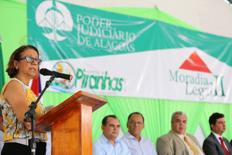 Juíza Fátima Pirauá, presidente da Associação Alagoana de Magistrados - ALMAGIS. Foto: Caio Loureiro