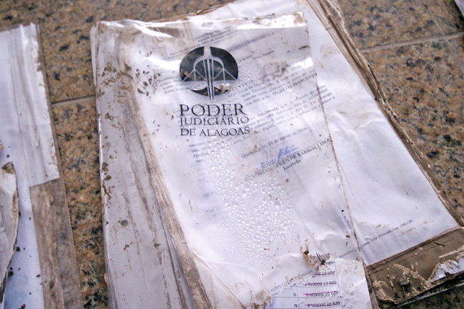 A lama comprometeu processos em tramitação e também documentos históricos